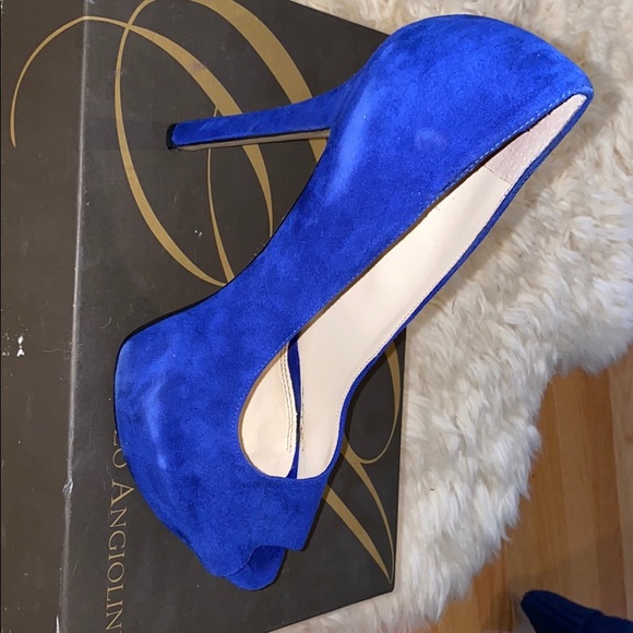 Enzo Angiolini blue heels - Picture 3 of 5